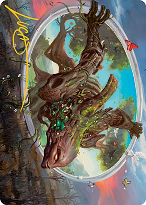 Gaea's Will Art Card (Gold-Stamped Signature) [Modern Horizons 2 Art Series] (AMH2 38)