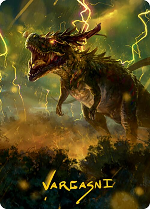 Thrasta, Tempest's Roar Art Card (42) (Gold-Stamped Signature) [Modern Horizons 2 Art Series] (AMH2 42)