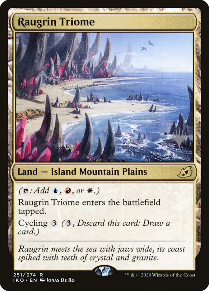 Raugrin Triome (Promo Pack) [Ikoria: Lair of Behemoths Promos] (PIKO 251P)