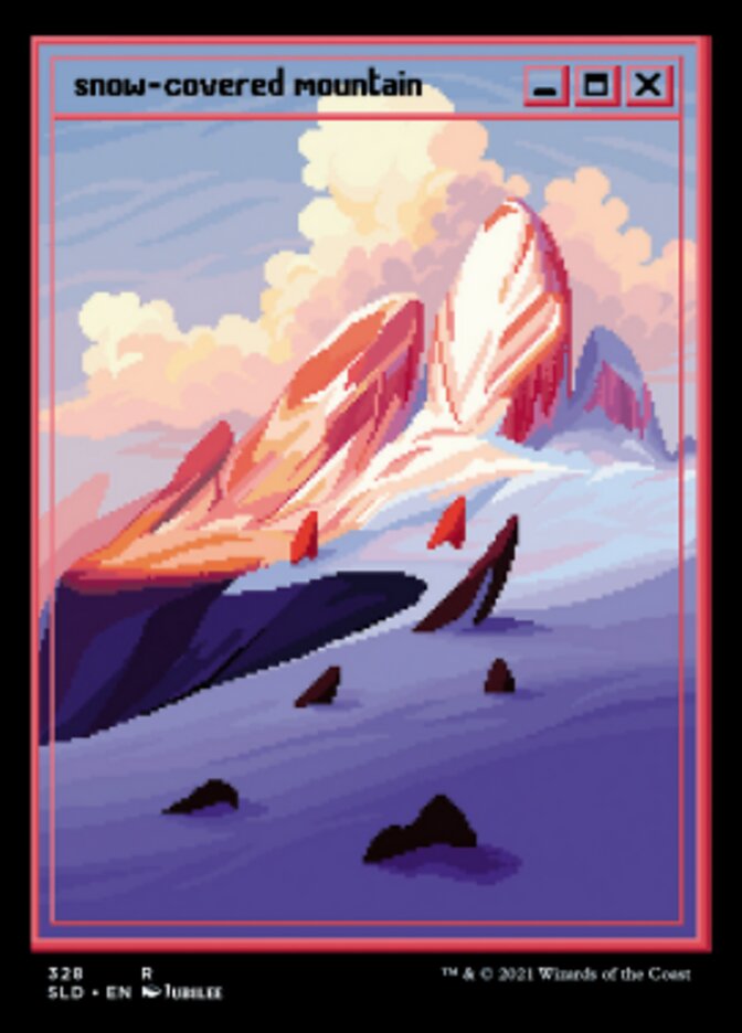 Snow-Covered Mountain (328) [Secret Lair Drop Series] (SLD 328)