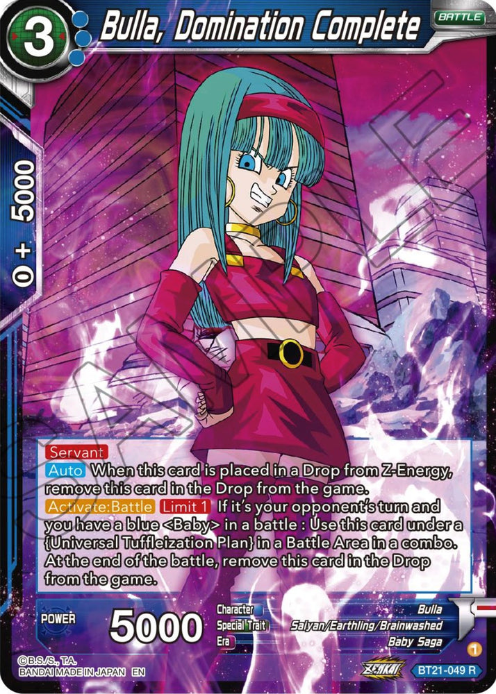 Bulla, Domination Complete (BT21-049) [ZENKAI Series: Set 04]