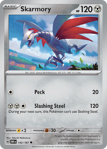 Skarmory (142/197) [Scarlet & Violet: Obsidian Flames]