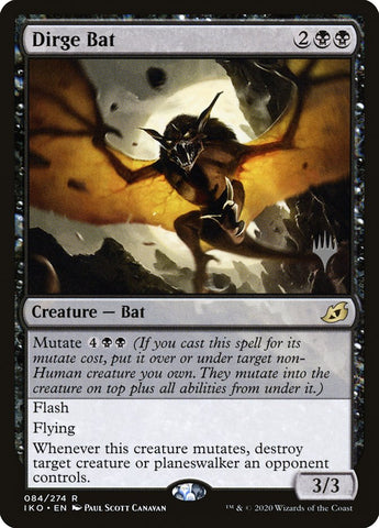 Dirge Bat (Promo Pack) [Ikoria: Lair of Behemoths Promos] (PIKO 84P)