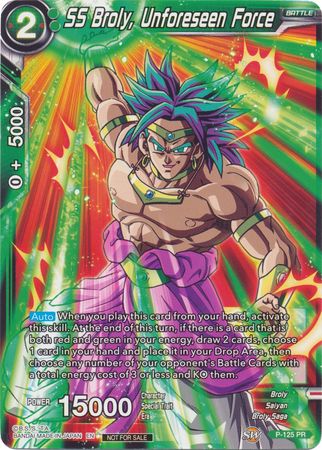 SS Broly, Unforeseen Force (Expansion 4/5 Sealed Tournament) [P-125]