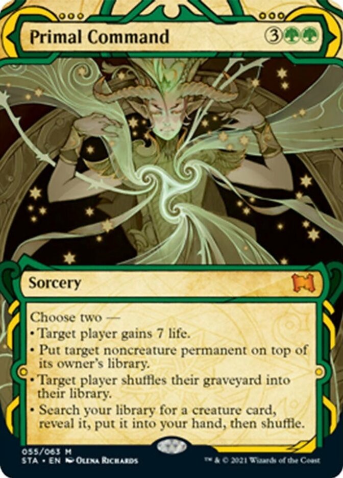 Primal Command (Etched Foil) [Strixhaven Mystical Archive] (STA 55)