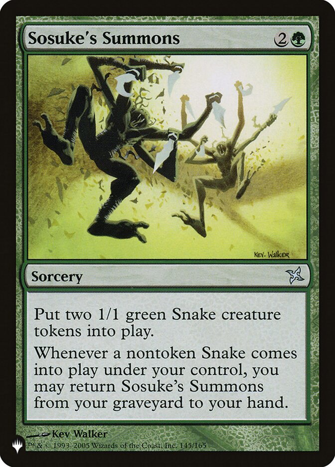 Sosuke's Summons [The List] (LBOK 145)