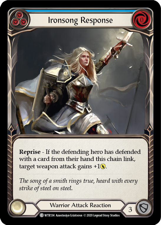 Ironsong Response (Blue) [WTR134] Unlimited Rainbow Foil