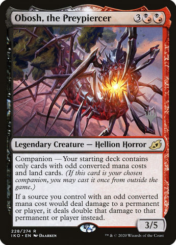 Obosh, the Preypiercer (Promo Pack) [Ikoria: Lair of Behemoths Promos] (PIKO 228P)