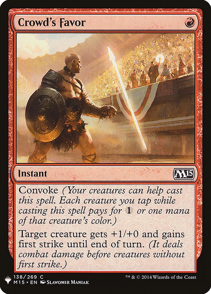 Crowd's Favor [Mystery Booster] (MB1 894)