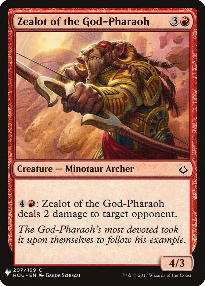 Zealot of the God-Pharaoh [Mystery Booster] (MB1 1107)