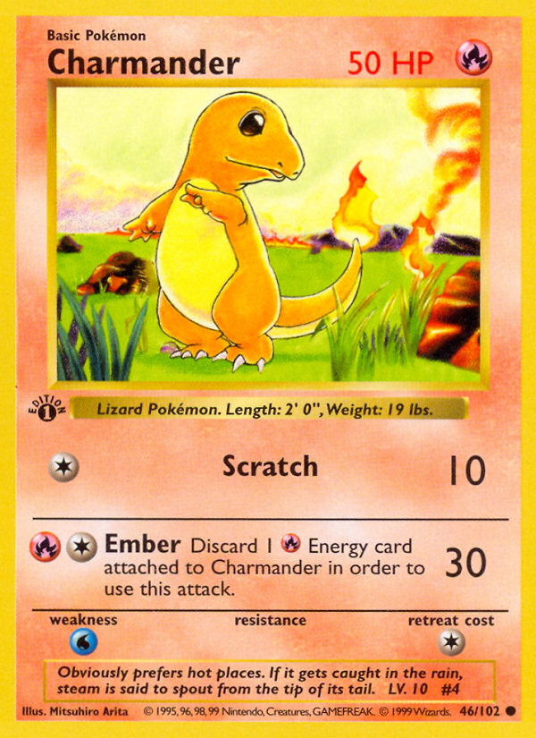 Charmander (46/102) [Base Set 1st Edition]
