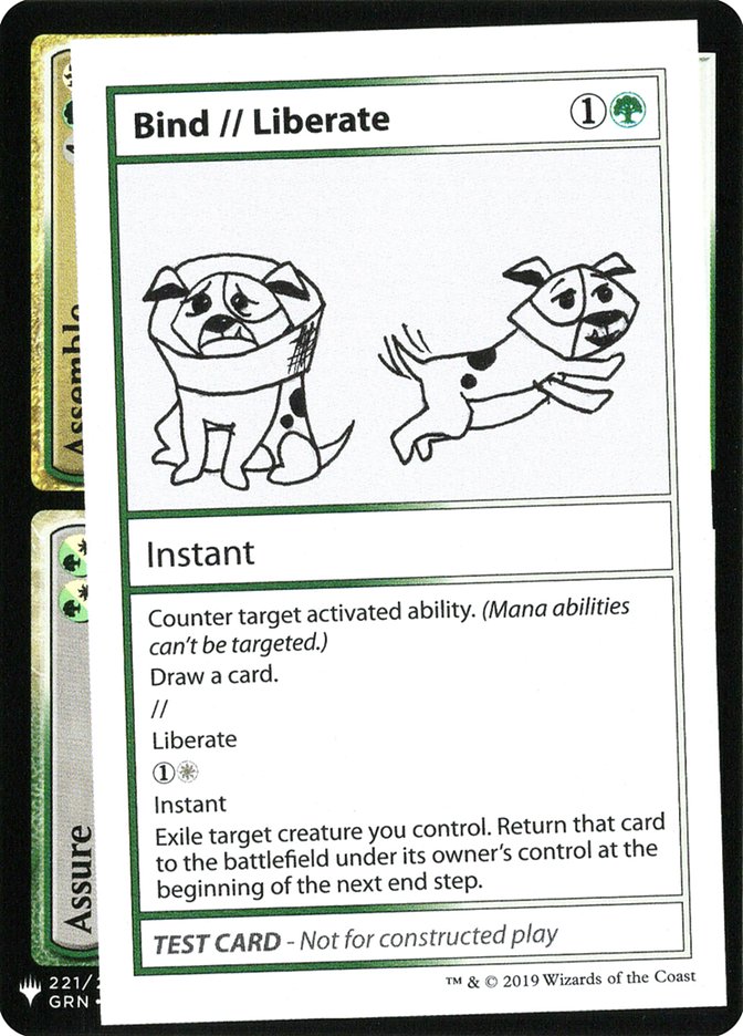 Bind // Liberate [Mystery Booster Playtest Cards] (CMB1 88)