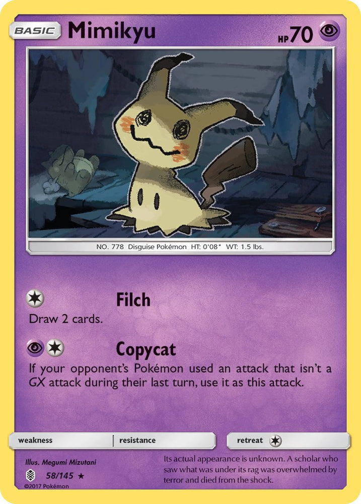 Mimikyu (SM Guardians Rising) (58/145) [Theme Deck Exclusives]