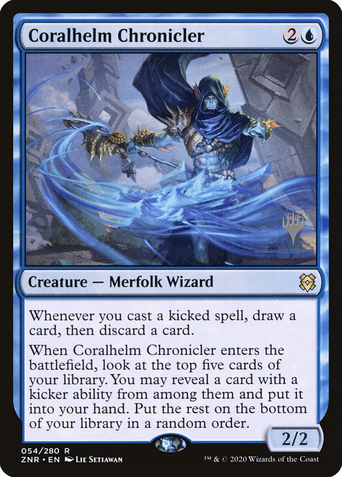 Coralhelm Chronicler (Promo Pack) [Zendikar Rising Promos] (PZNR 54P)