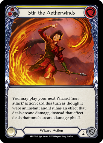 Stir the Aetherwinds (Yellow) [ARC130-R] 1st Edition Normal