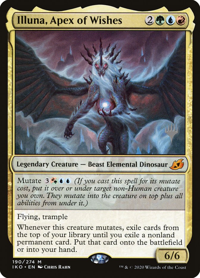 Illuna, Apex of Wishes (Promo Pack) [Ikoria: Lair of Behemoths Promos] (PIKO 190P)