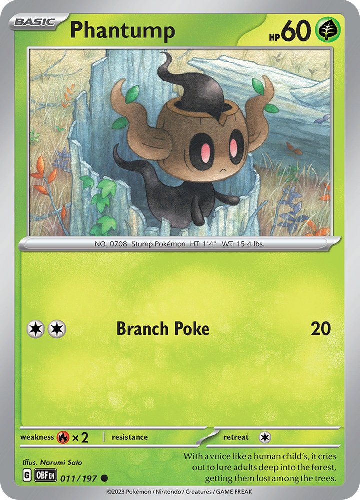 Phantump (007/108) [Scarlet & Violet: Obsidian Flames]