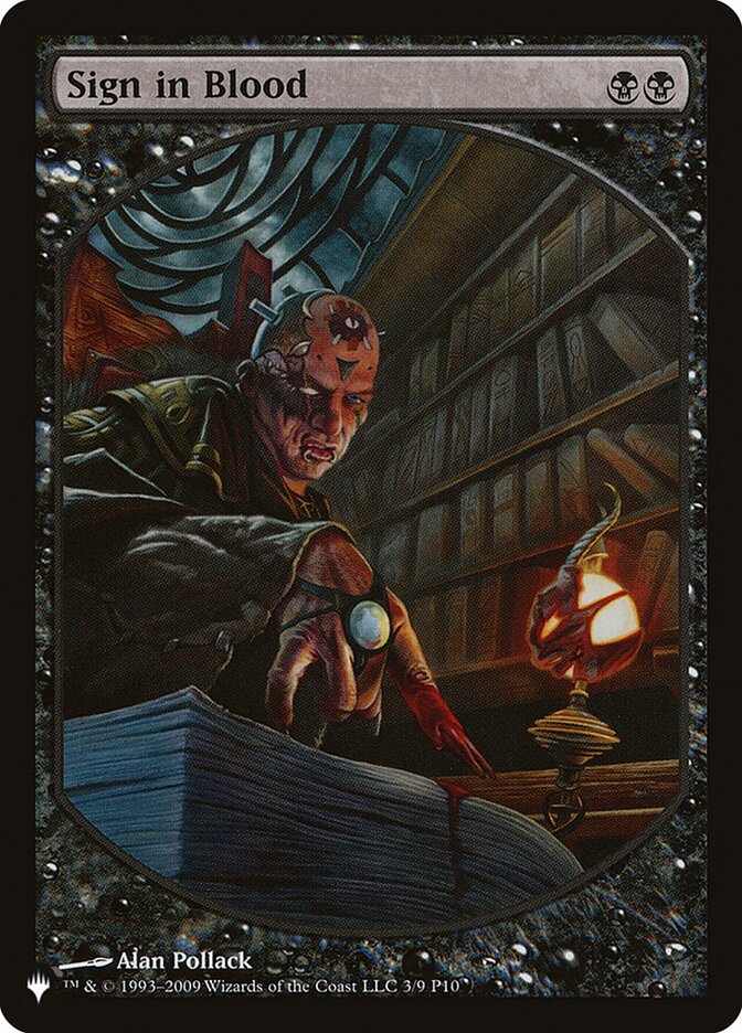 Sign in Blood [The List] (LP10 3)