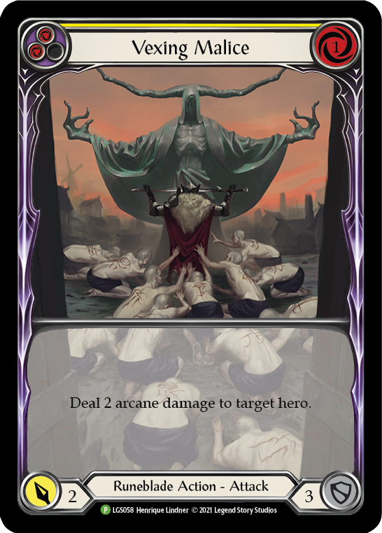 Vexing Malice (Yellow) [LGS058] Rainbow Foil