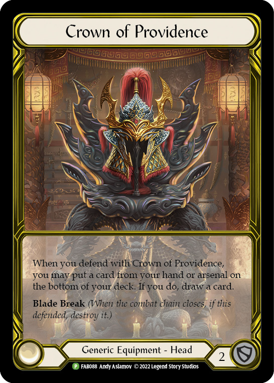 Crown of Providence [FAB088] (Promo)  Cold Foil
