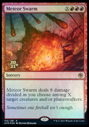 Meteor Swarm [Dungeons & Dragons: Adventures in the Forgotten Realms Prerelease Promos] (PAFR 155)