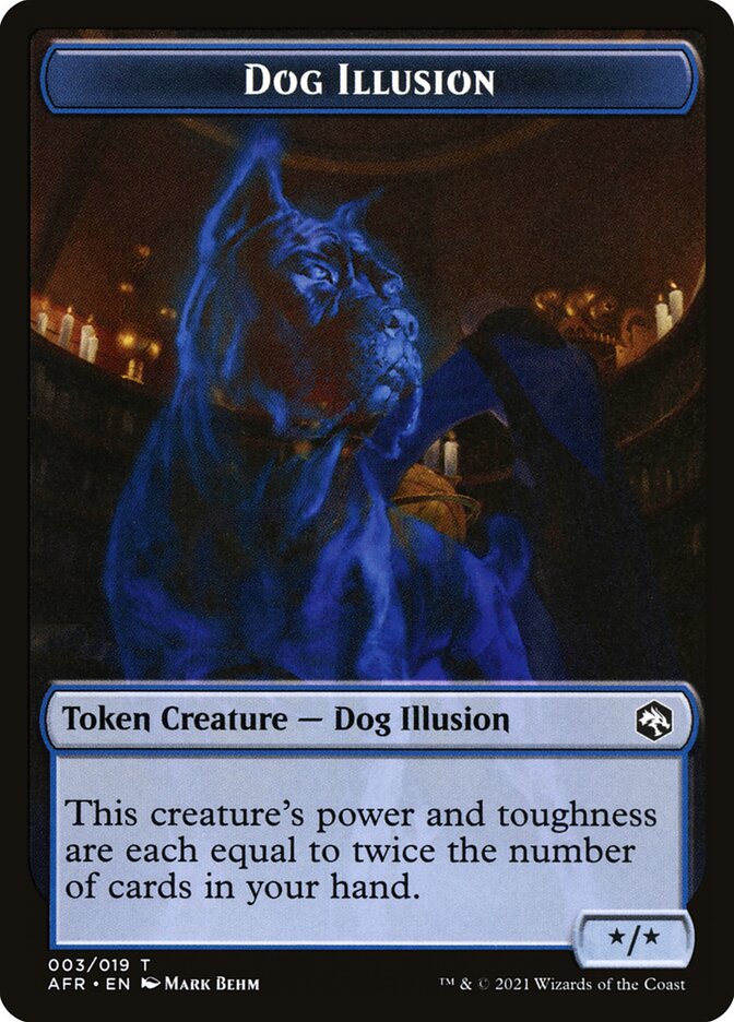 Angel // Dog Illusion Double-sided Token [Dungeons & Dragons: Adventures in the Forgotten Realms Tokens] (TAFR 1)