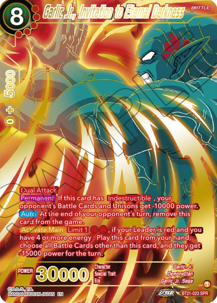 Garlic Jr., Invitation to Eternal Darkness (SPR) (BT21-023) [ZENKAI Series: Set 04]