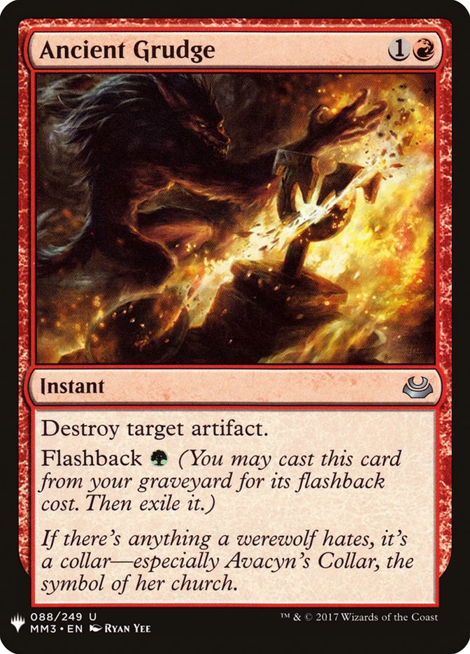 Ancient Grudge [Mystery Booster] (MB1 838)