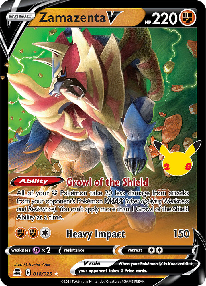 Zamazenta V (018/025) [Celebrations]