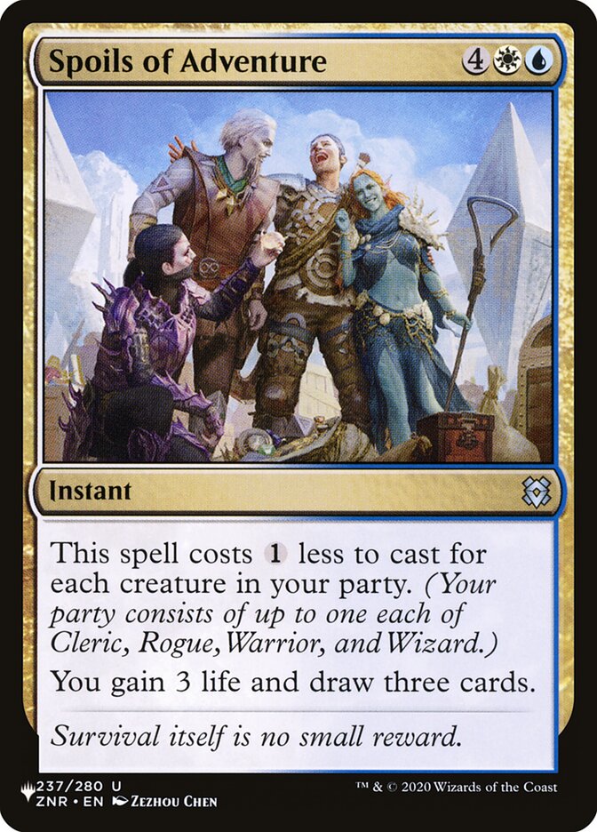 Spoils of Adventure [The List] (LZNR 237)