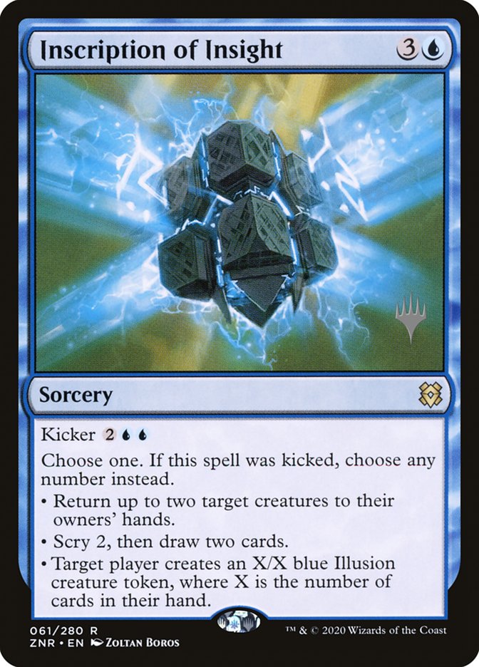 Inscription of Insight (Promo Pack) [Zendikar Rising Promos] (PZNR 61P)