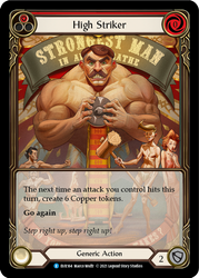 High Striker (Red) [EVR164] 1st Edition Extended Art Rainbow Foil