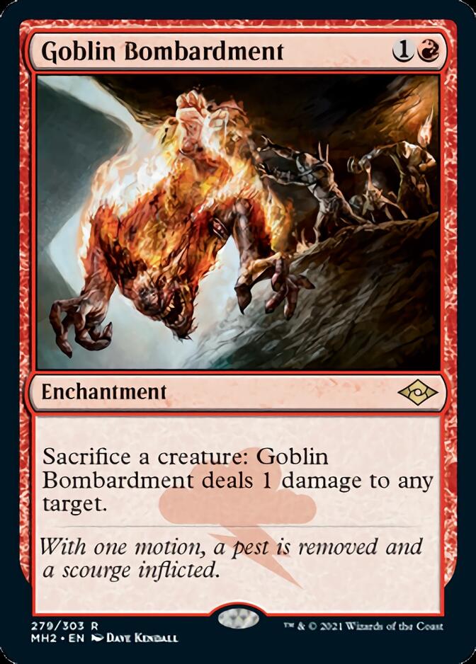 Goblin Bombardment (Etched Foil) [Modern Horizons 2] (MH2 279)