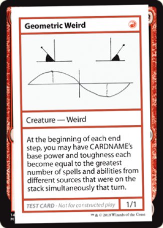 Geometric Weird (2021 Edition) [Mystery Booster Playtest Cards] (CMB1 69)