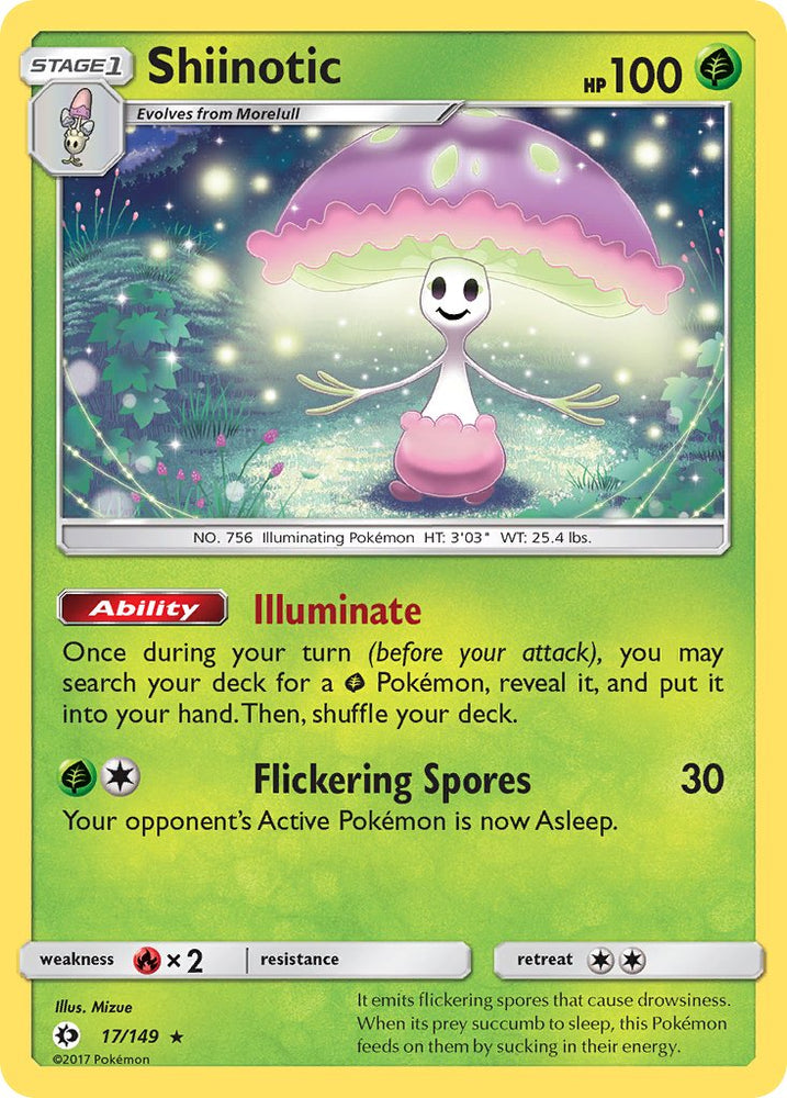 Shiinotic (SM Base Set) (17/149) [Theme Deck Exclusives]