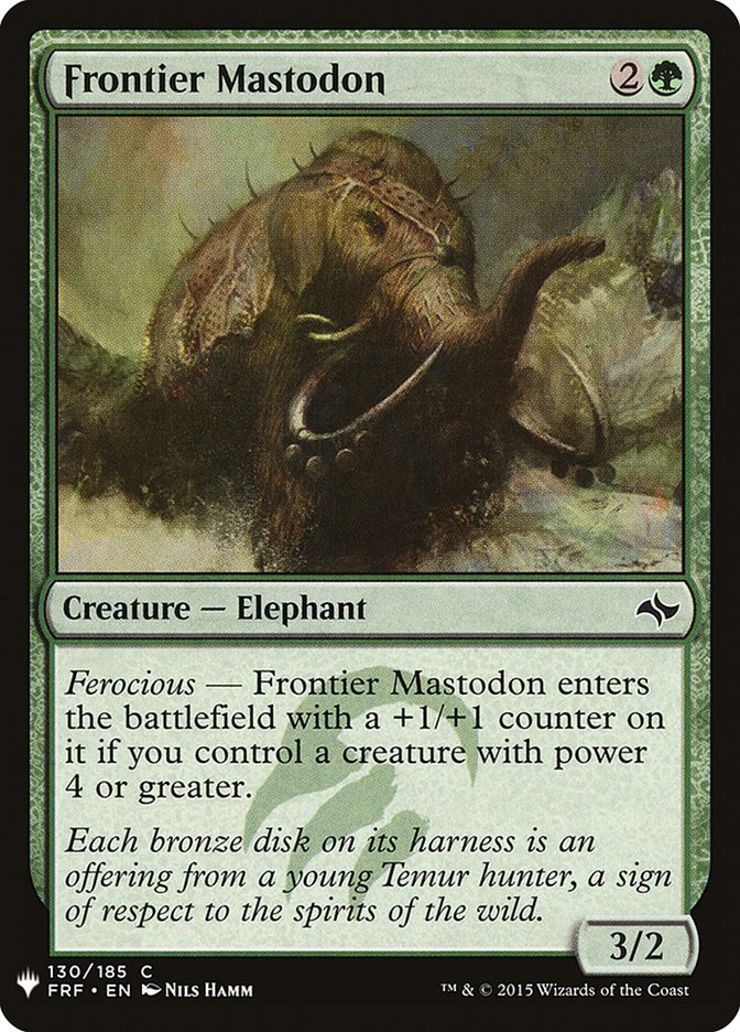 Frontier Mastodon [Mystery Booster] (MB1 1215)