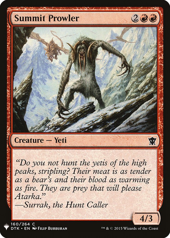 Summit Prowler [Mystery Booster] (MB1 1073)