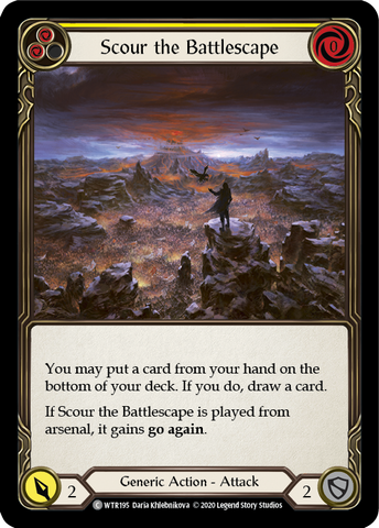 Scour the Battlescape (Yellow) [WTR195] Unlimited Rainbow Foil