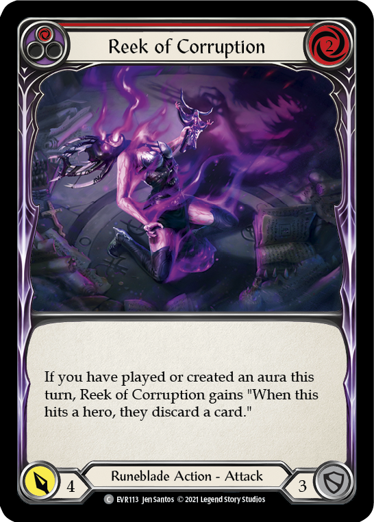 Reek of Corruption (Red) [EVR113] 1st Edition Rainbow Foil