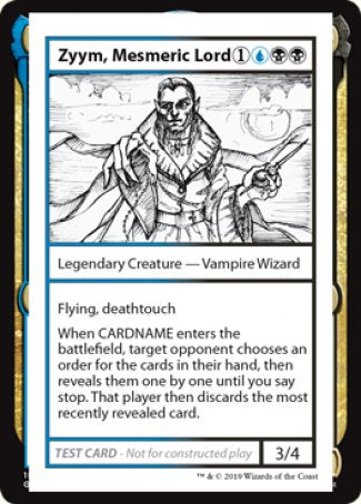 Zyym, Mesmeric Lord (2021 Edition) [Mystery Booster Playtest Cards] (CMB1 104)