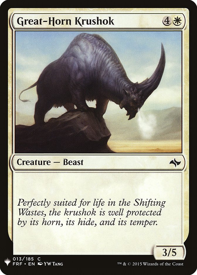 Great-Horn Krushok [Mystery Booster] (MB1 128)