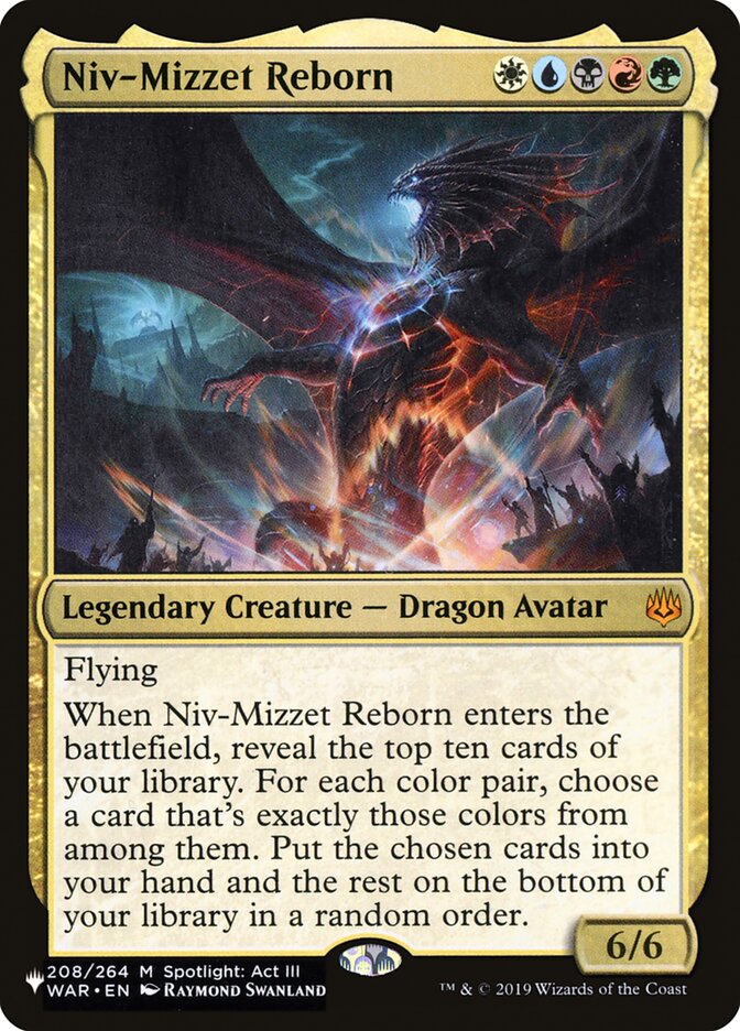 Niv-Mizzet Reborn [The List] (LWAR 208)
