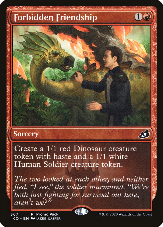 Forbidden Friendship (Promo Pack) [Ikoria: Lair of Behemoths Promos] (IKO 367)