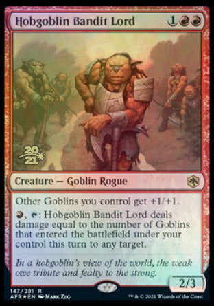 Hobgoblin Bandit Lord [Dungeons & Dragons: Adventures in the Forgotten Realms Prerelease Promos] (PAFR 147)