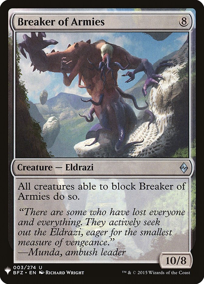 Breaker of Armies [Mystery Booster] (MB1 3)