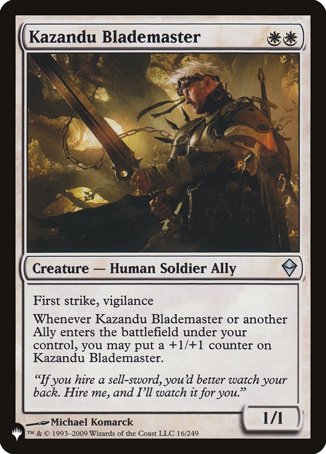 Kazandu Blademaster [The List] (LZEN 16)