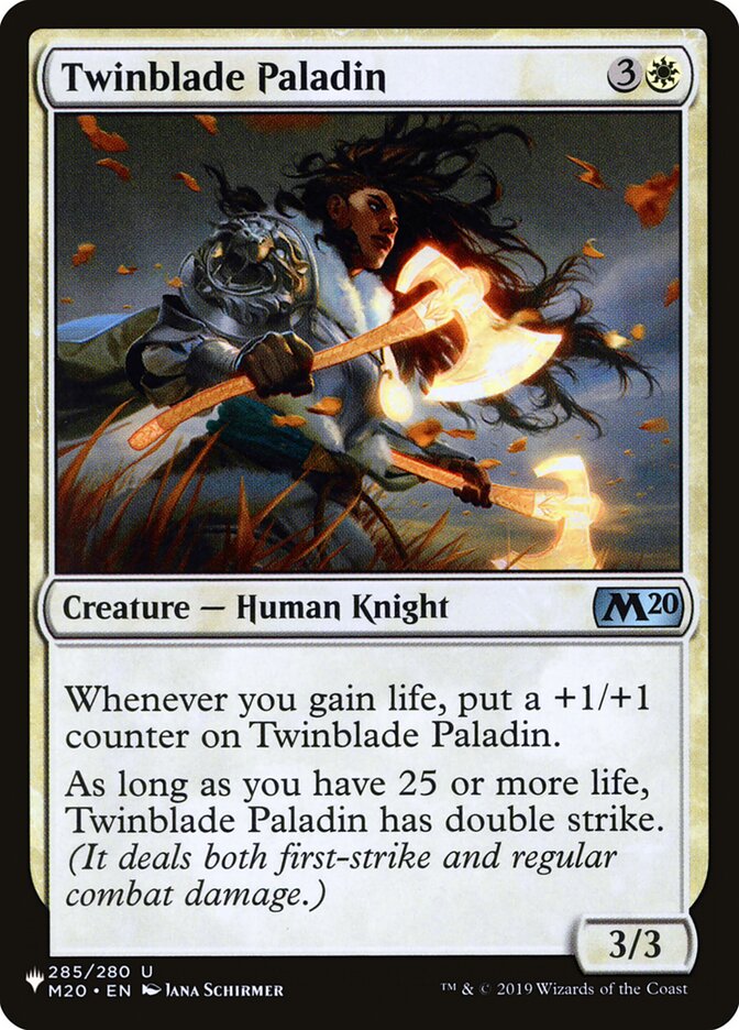 Twinblade Paladin [The List] (LM20 285)