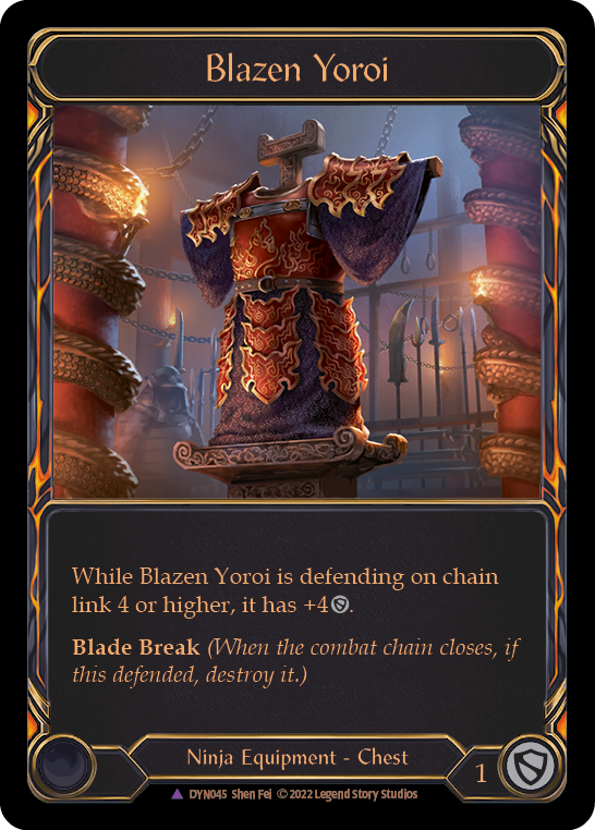 Blazen Yoroi [DYN045] (Dynasty)  Cold Foil