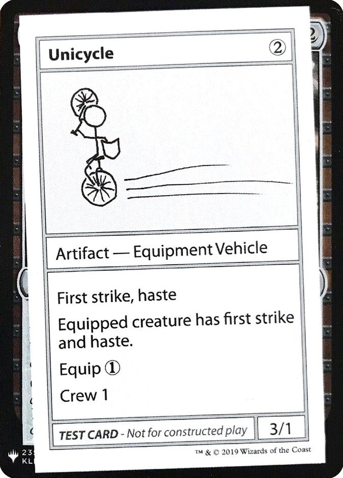 Unicycle [Mystery Booster Playtest Cards] (CMB1 110)