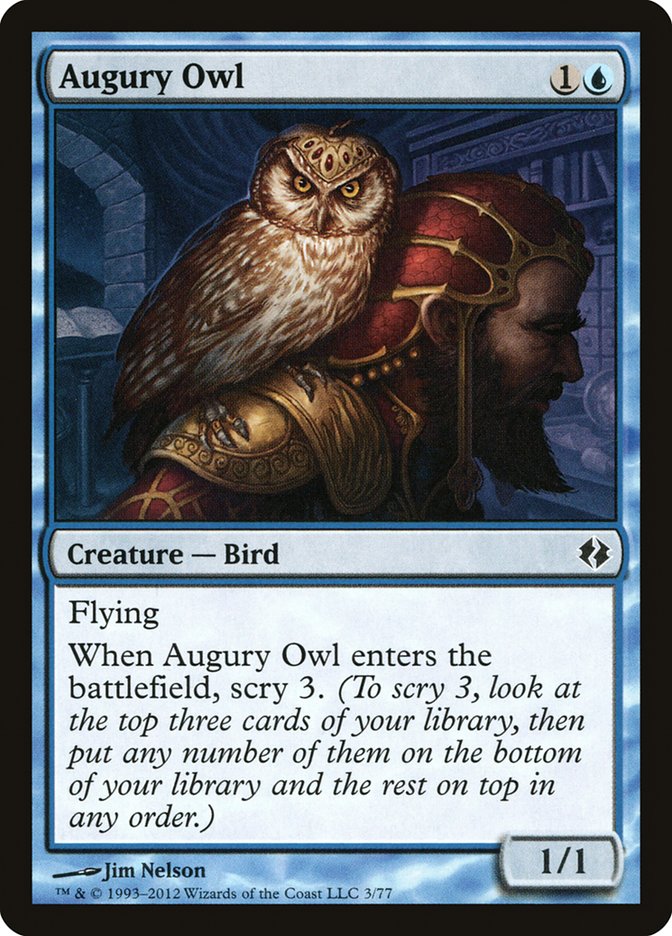 Augury Owl [Duel Decks: Venser vs. Koth] (DDI 3)